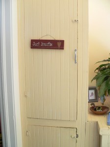 outside of our coat/broom closet